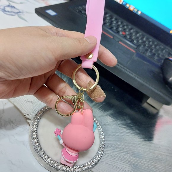 Adorable Pretty My Melody Keychain Keyring Handbag Charm Accessory - Picture 3 of 5